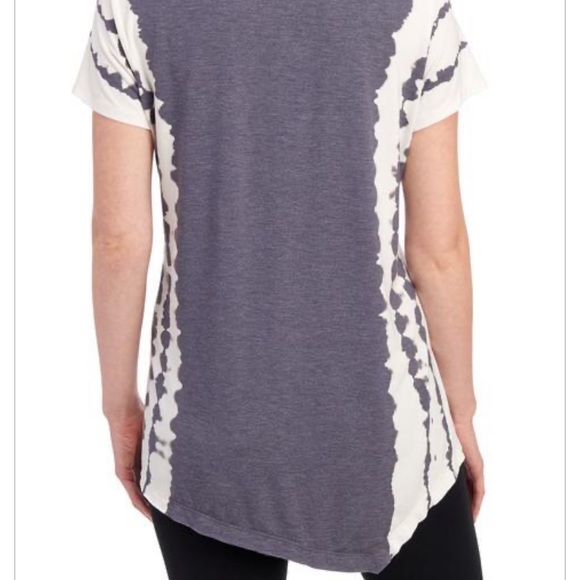 Halcyon tie dye asymmetrical hem tee T014 - Picture 2 of 8